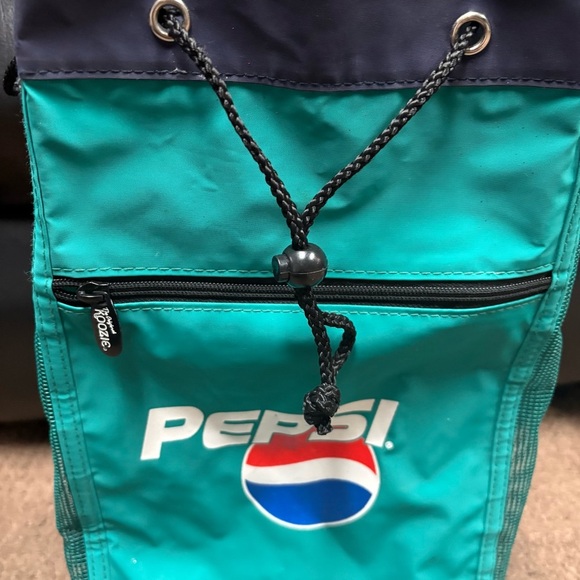 Original Koozie Pepsi Insulated Mesh Beverage Cooler w/Strap Picnic Pockets - Picture 7 of 15